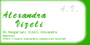 alexandra vizeli business card